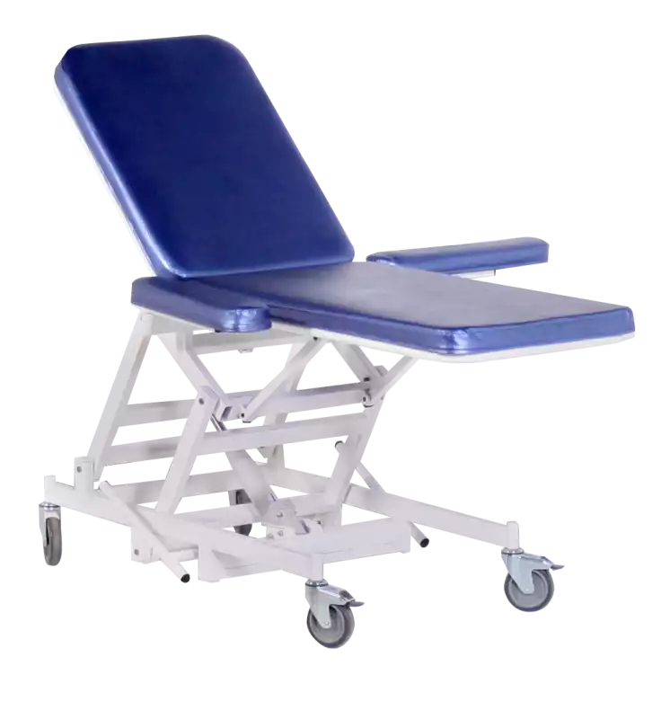 Стол перевязочный МСК-1229, с регулировкой высоты на гидроприводе, регулировка секций на пневмопружинах, эконом.вариант