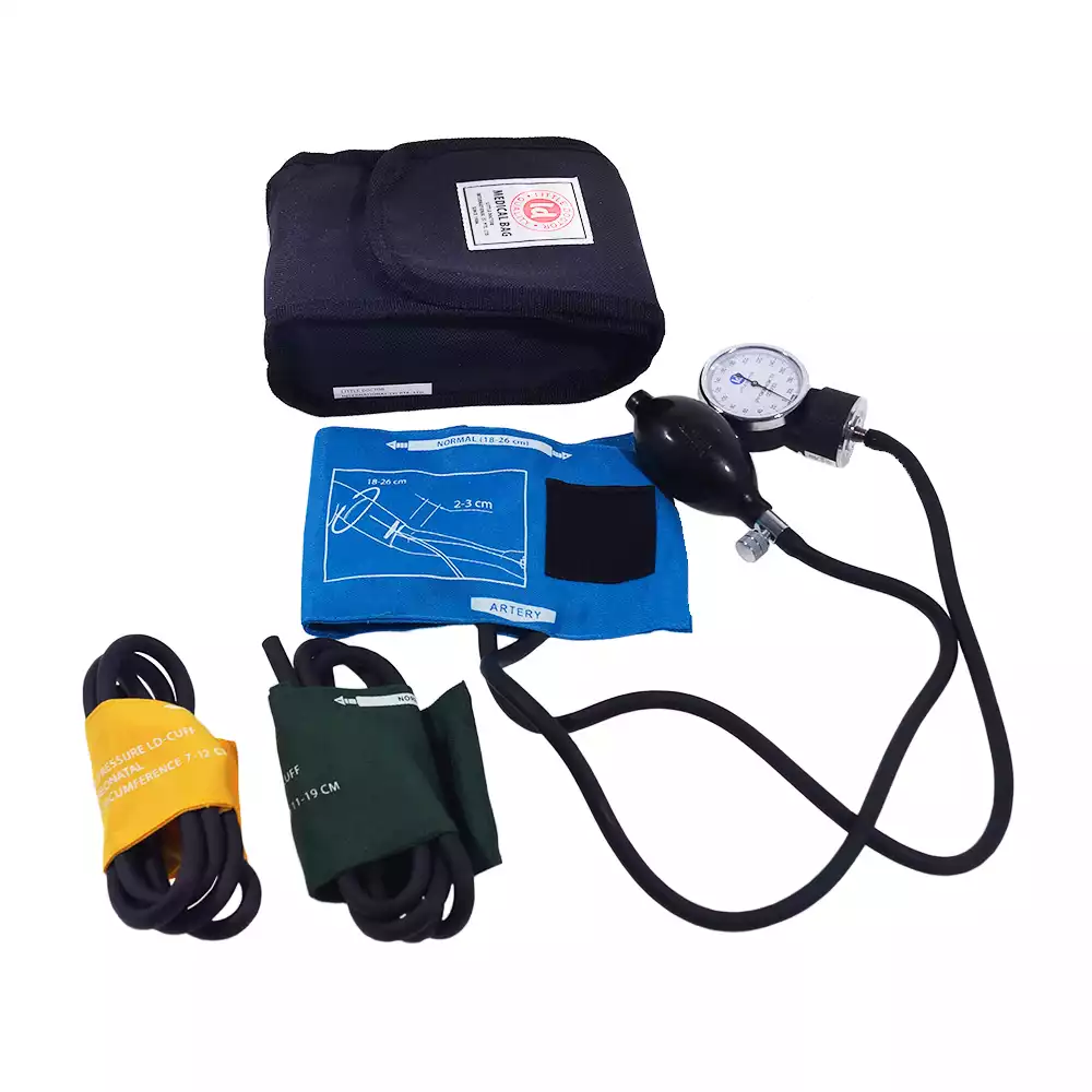 Тонометр LD-80 механический с 3-мя детскими манжетами, без фонендоскопа, с поверкой