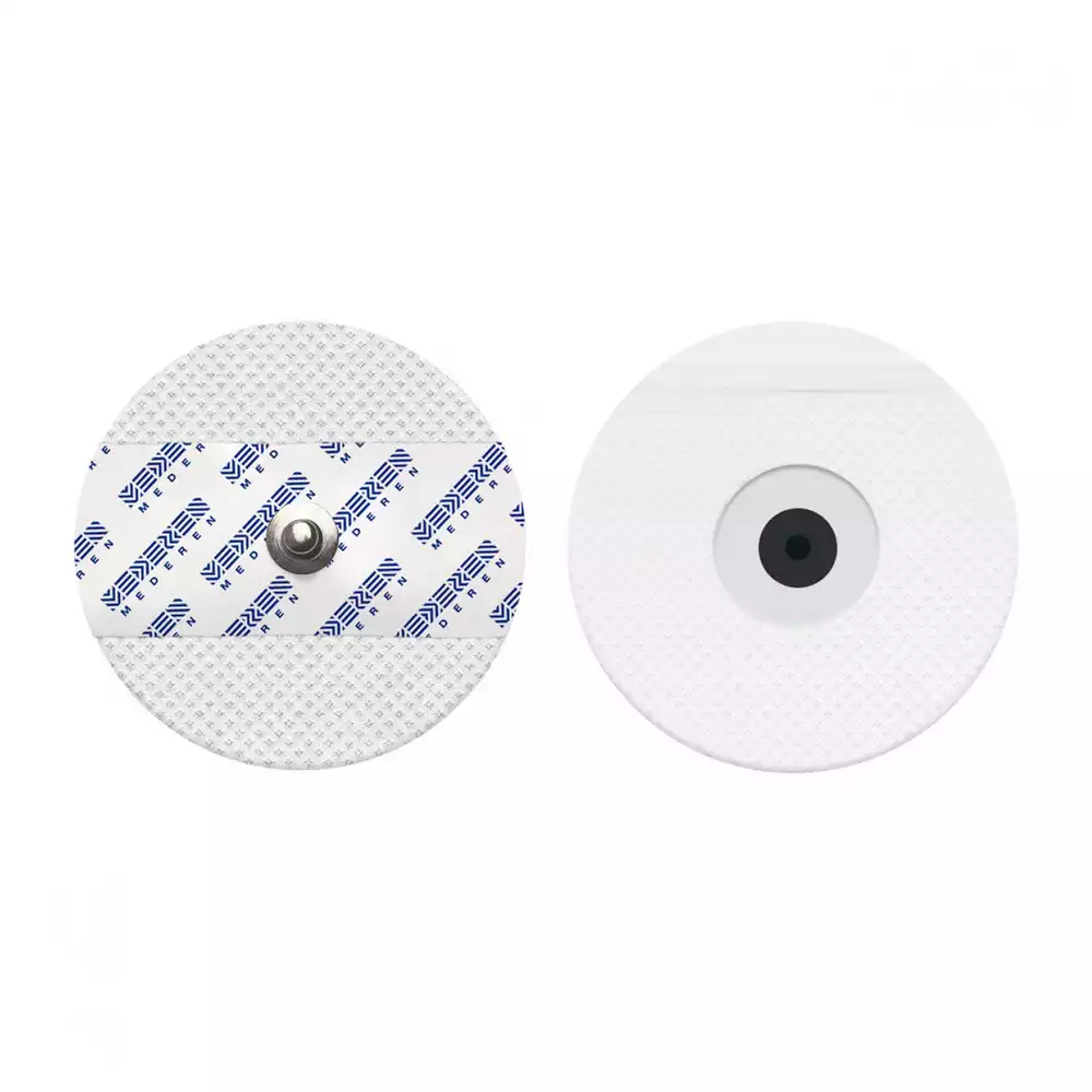 Электроды ЭКГ, одноразовые, размер 50*50мм, с быстрым твердым гидрогелем, круглые, упаковка 50шт