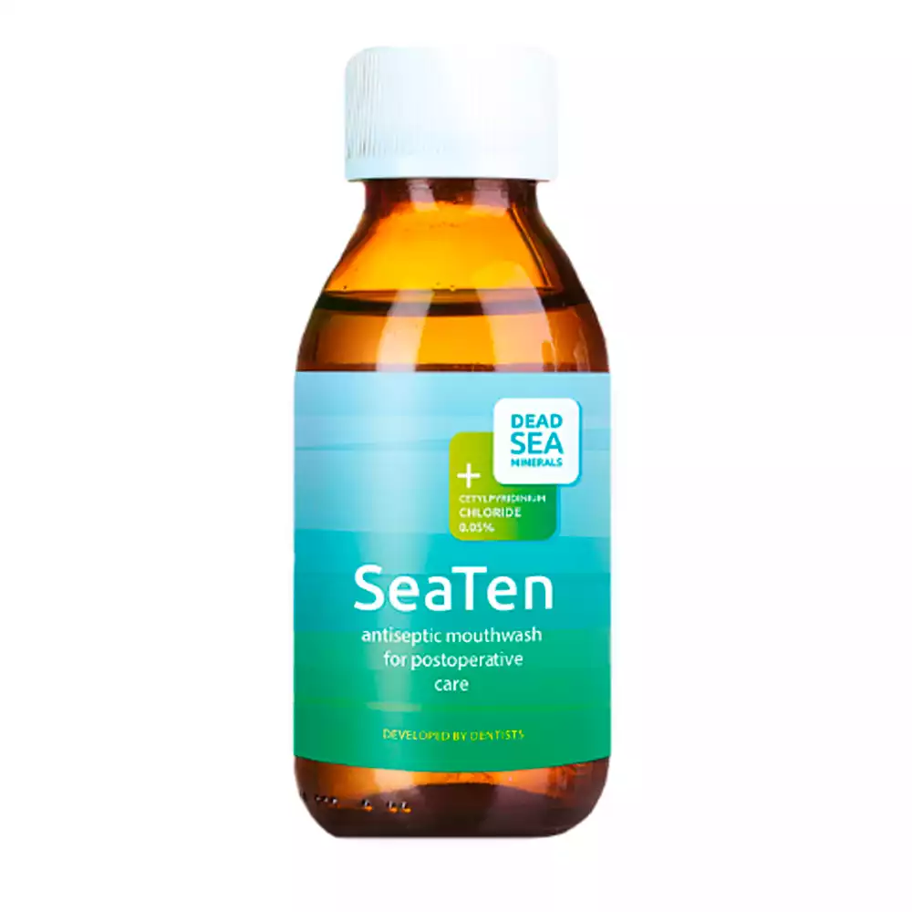 Ополаскиватель для полости рта "SEATEN"/(СИТЕН) с солью мертвого моря, объем 300мл, пластиковый флакон