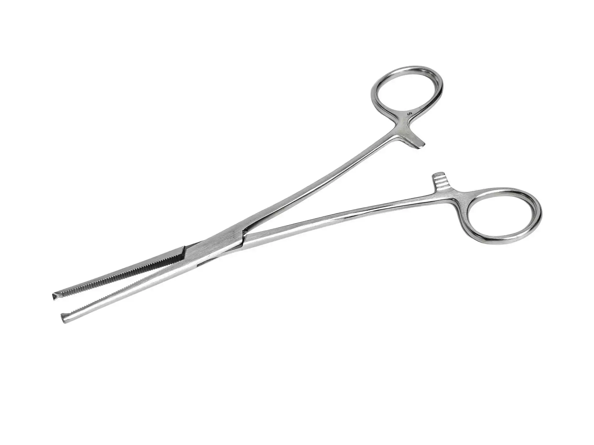 Зажим 17-375 кровоостанавливающий, 1*2 зубый, прямой №3, длина 200мм, многоразовый, аналог З-31