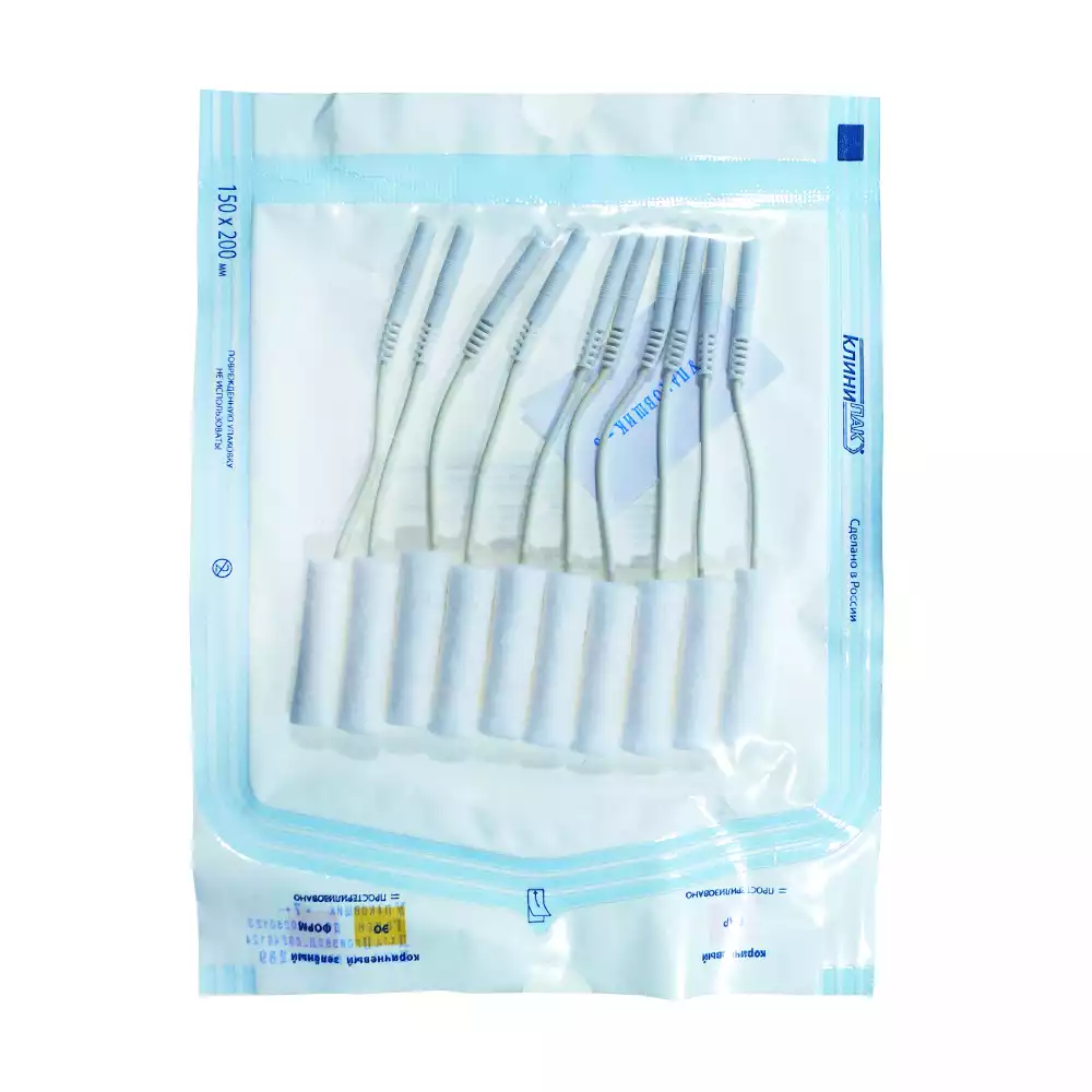 Электрод эндоназальный-эндауральный, большой, размер 10*38мм, с встроенным контактом - кабель