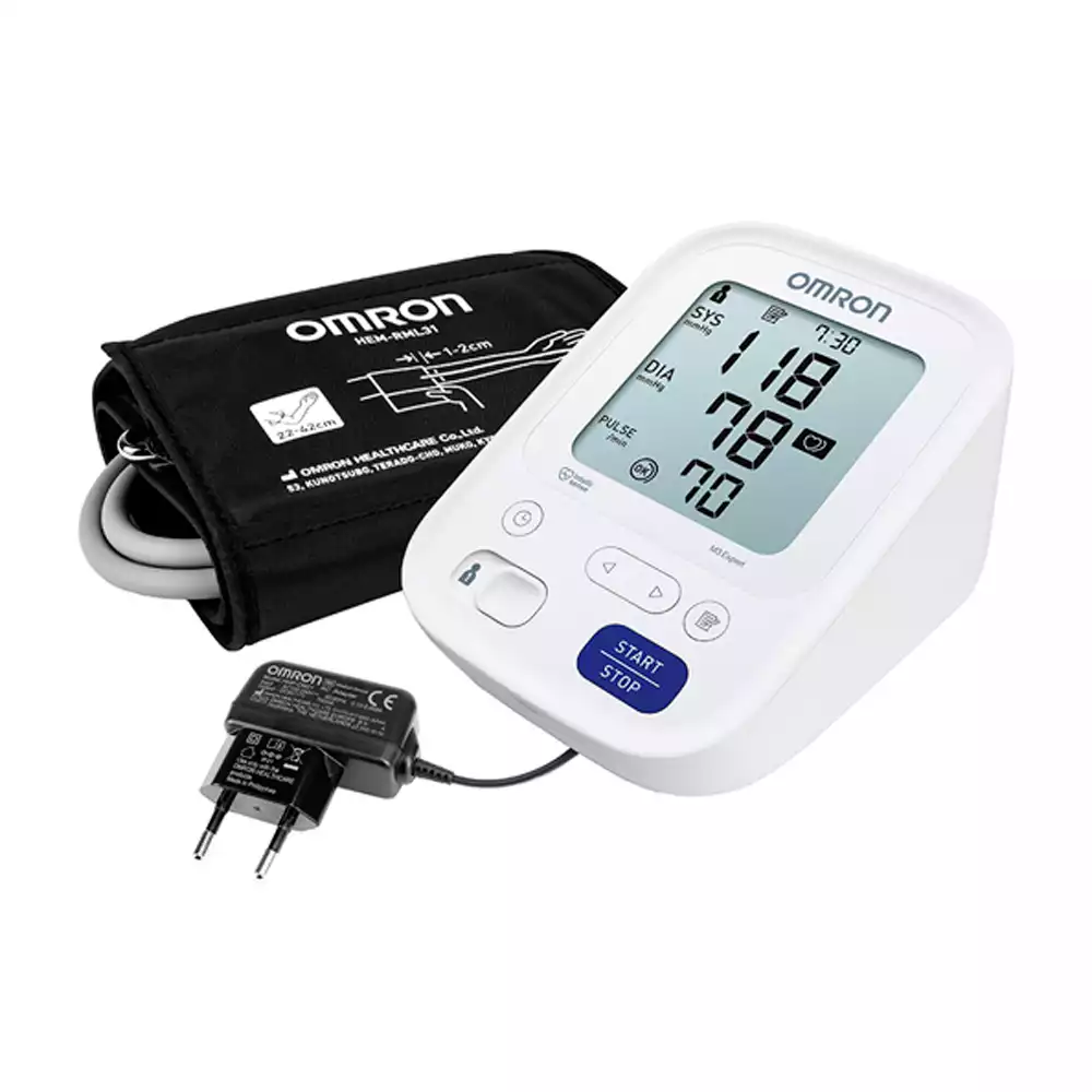 Тонометр OMRON М3 Expert, HEM 7154-ALRU, с универсальной манжетой 22-42см, адаптер, память для 2-х пользователей