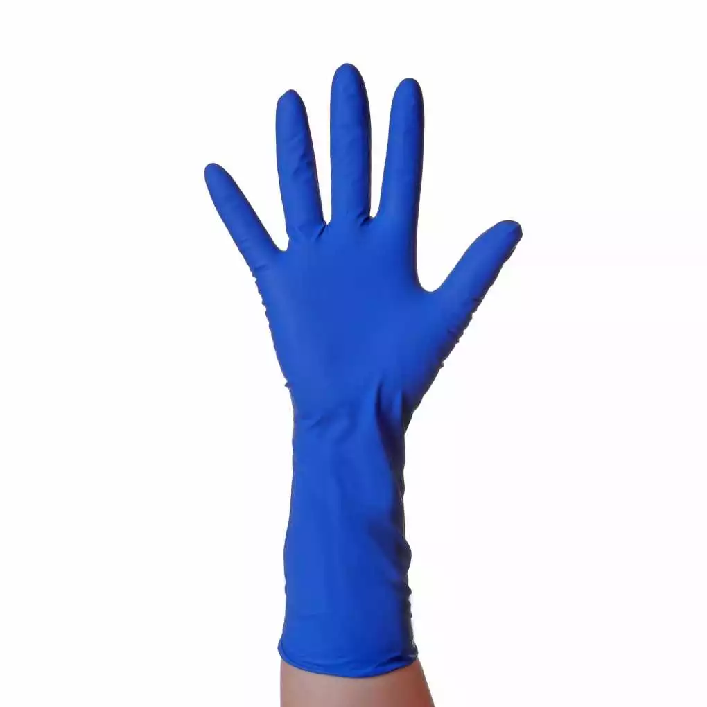 Перчатки BENOVY High Risk, размер М, латексные, неопудренные, повышенной прочности, нестерильные, упаковка 25 пар