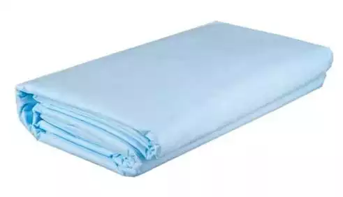 Простыня 80*200см, материал СМС 20г/м2,  нестерильная, голубая