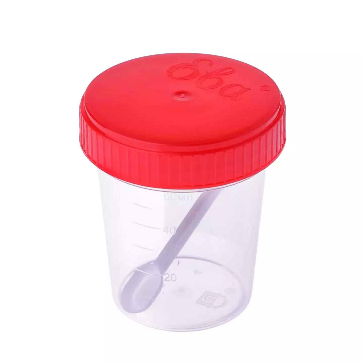 Контейнер 60мл, для взятия биоматериала, стерильный, индивидуальная упаковка, со шпателем