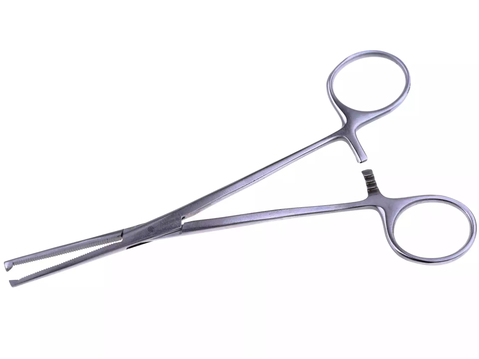 Зажим З-112 кровоостанавливающий 1x2 зубый зубчатый прямой №2, длина 162мм